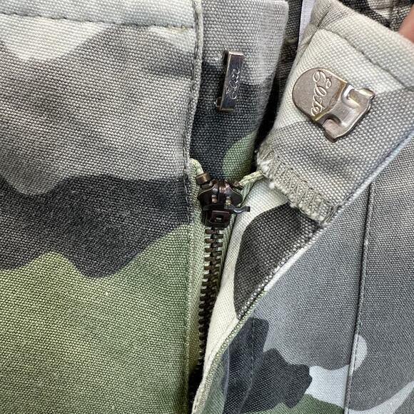 Old Navy Camo Jeans Green Womens Size 6 Green Flare Leg Low Rise Studded Denim - Picture 7 of 10